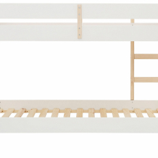 Dětská patrová postel Bob, 205 cm, bílá / přírodní - 5