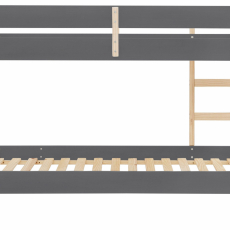 Dětská patrová postel Bob, 205 cm, šedá / přírodní - 3