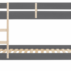 Dětská patrová postel Bob, 205 cm, šedá / přírodní - 5