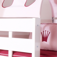Dětská patrová postel se skluzavkou a regálem Korunka - 6