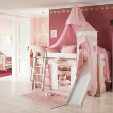 Dětská patrová postel se skluzavkou Princezna - 1