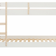 Detská poschodová posteľ Bob, 205 cm, biela / prírodná - 3