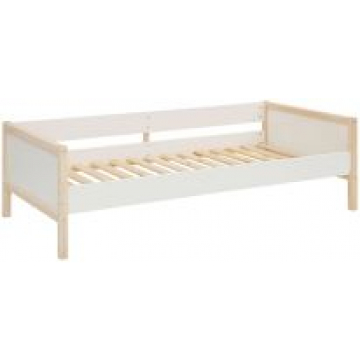 Dětská postel Bob, 205 cm, bílá / přírodní - 1