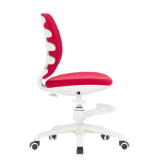 Detská stolička Candy, textil, biely podstavec, červená farba - 2