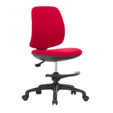 Detská stolička Candy, textil, čierna základňa, červená - 1