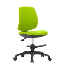 Detská stolička Candy, textil, čierna základňa, zelená - 2
