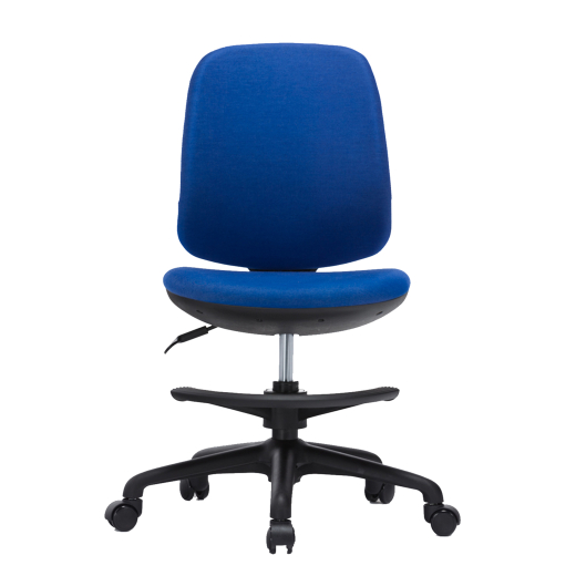 Detská stolička Candy, textil, čierny podstavec, modrá farba - 1