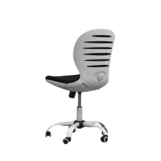 Detská stolička Flexy, textil, biely podstavec , čierna - 3