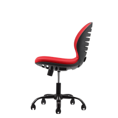 Detská stolička Flexy, textil, čierna základňa / červená - 3