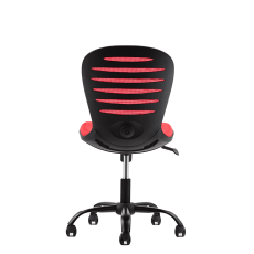 Detská stolička Flexy, textil, čierna základňa / červená - 5