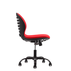 Detská stolička Flexy, textil, čierna základňa / červená - 7