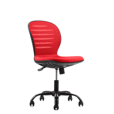 Detská stolička Flexy, textil, čierna základňa / červená - 8