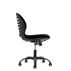 Detská stolička Flexy, textil, čierna základňa / čierna - 6