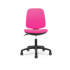 Detská stolička Flexy, textil, čierna základňa / ružová - 1