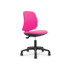 Detská stolička Flexy, textil, čierna základňa / ružová - 2