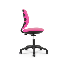 Detská stolička Flexy, textil, čierna základňa / ružová - 3