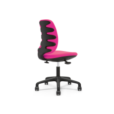 Detská stolička Flexy, textil, čierna základňa / ružová - 4