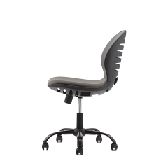 Detská stolička Flexy, textil, čierna základňa / sivá - 3