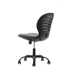 Detská stolička Flexy, textil, čierna základňa / sivá - 4