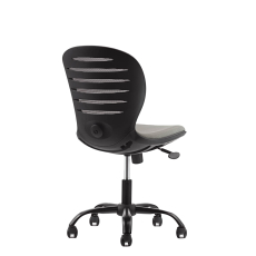 Detská stolička Flexy, textil, čierna základňa / sivá - 6