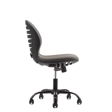Detská stolička Flexy, textil, čierna základňa / sivá - 7