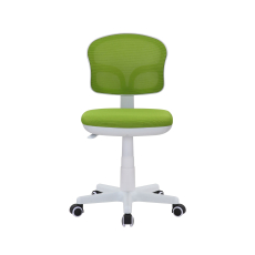 Detská stolička Honey, textil, biela podnož / zelená - 1