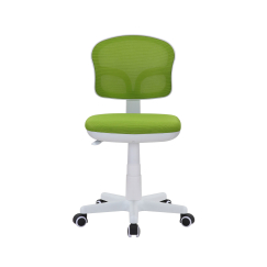 Detská stolička Honey, textil, biela podnož / zelená