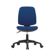 Detská stolička Lucky, textil, čierna základňa / modrá - 1