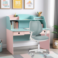 Detská stolička Sweety, textil, biela podnož / modrá - 7