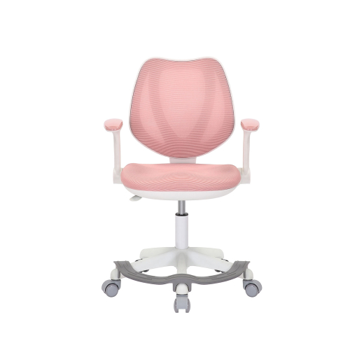 Detská stolička Sweety, textil, biela podnož / ružová - 1