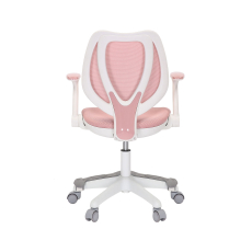 Detská stolička Sweety, textil, biela podnož / ružová - 2