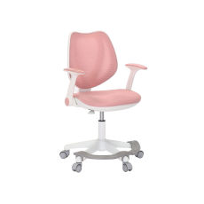 Detská stolička Sweety, textil, biela podnož / ružová - 3