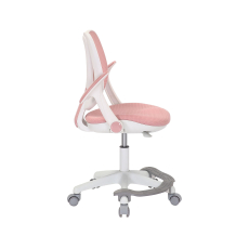 Detská stolička Sweety, textil, biela podnož / ružová - 5