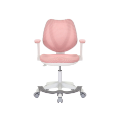 Detská stolička Sweety, textil, biela podnož / ružová