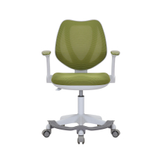 Detská stolička Sweety, textil, biela podnož / zelená - 1