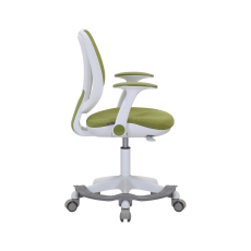 Detská stolička Sweety, textil, biela podnož / zelená - 3