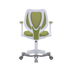 Detská stolička Sweety, textil, biela podnož / zelená - 4