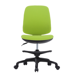 Dětská židle Candy, textil, černá podnož, zelená