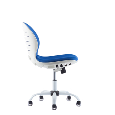 Dětská židle Flexy, textil, bílá podnož , modrá - 4
