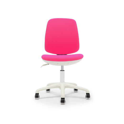 Dětská židle Flexy, textil, bílá podnož , růžová - 1