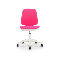 Dětská židle Flexy, textil, bílá podnož , růžová