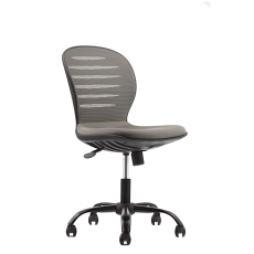 Dětská židle Flexy, textil, černá podnož / šedá - 8