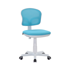 Dětská židle Honey, textil, bílá podnož / modrá - 2