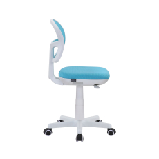 Dětská židle Honey, textil, bílá podnož / modrá - 3