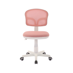 Dětská židle Honey, textil, bílá podnož / růžová