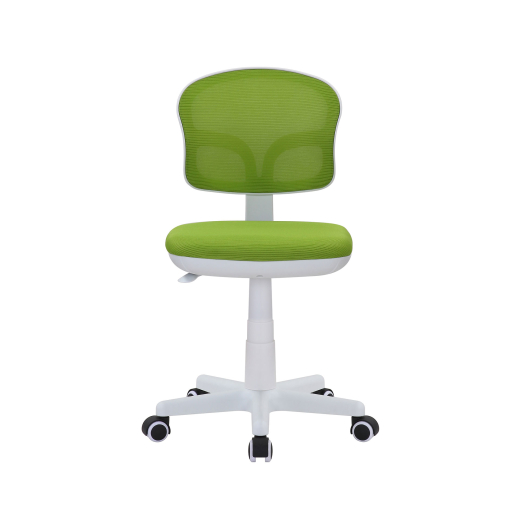 Dětská židle Honey, textil, bílá podnož / zelená - 1