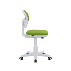 Dětská židle Honey, textil, bílá podnož / zelená - 3