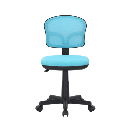 Dětská židle Honey, textil, černá podnož / modrá - 1