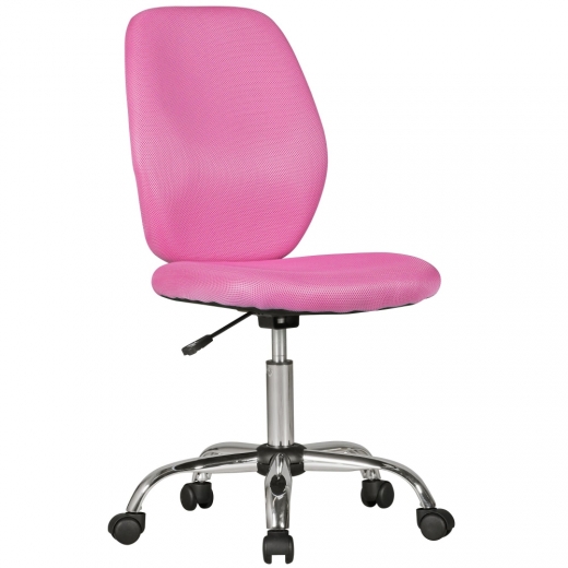 Dětská židle Jerena, siťovina, růžová - 1