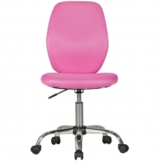 Dětská židle Jerena, siťovina, růžová - 2